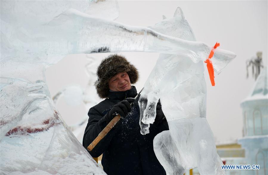 CHINA-HARBIN-ICE SCULPTURE (CN)