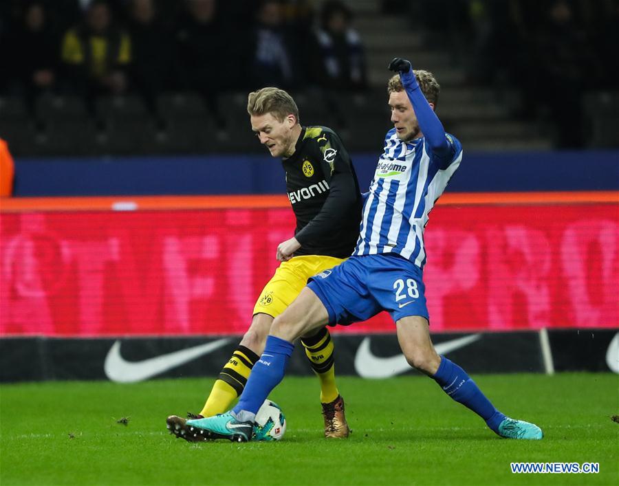 (SP)GERMANY-BERLIN-SOCCER-BUNDESLIGA-HERTHA BSC VS DORTMUND