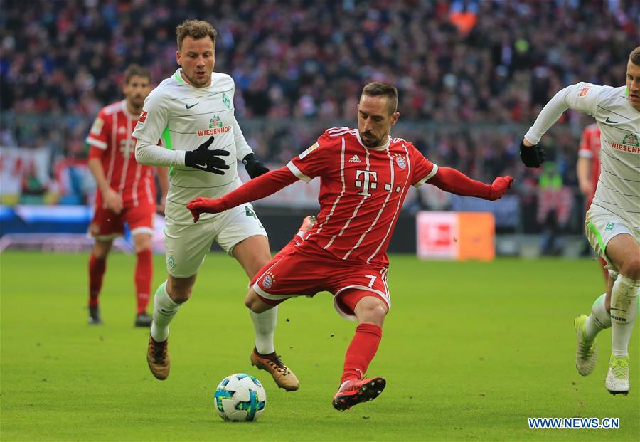 (SP)GERMANY-MUNICH-SOCCER-BUNDESLIGA-BAYERN MUNICH VS BREMEN