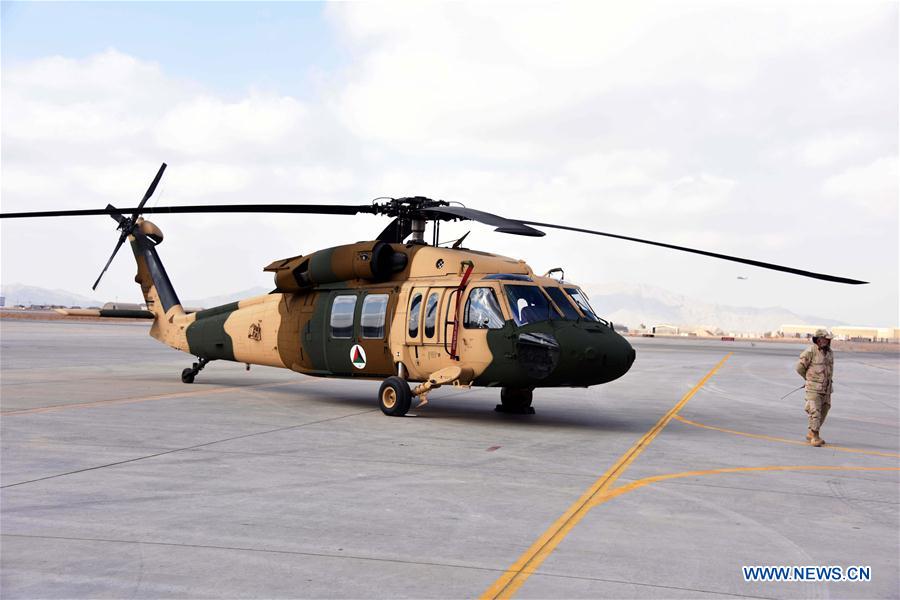 AFGHANISTAN-KANDAHAR-HANDOVER CEREMONY-HELICOPTER