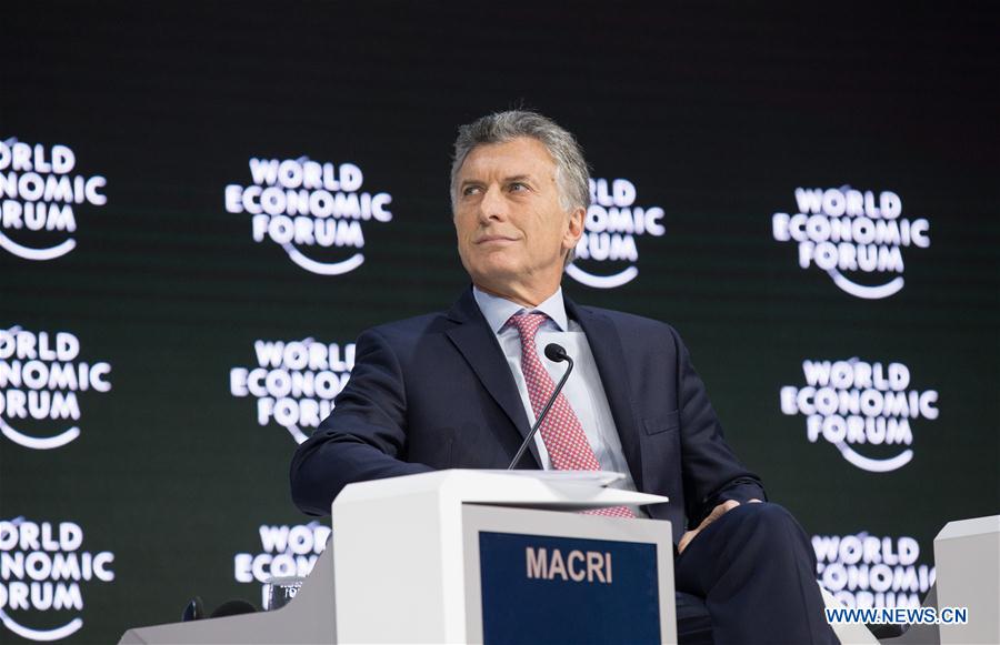 SWITZERLAND-DAVOS-WEF ANNUAL MEETING-ARGENTINA-PRESIDENT