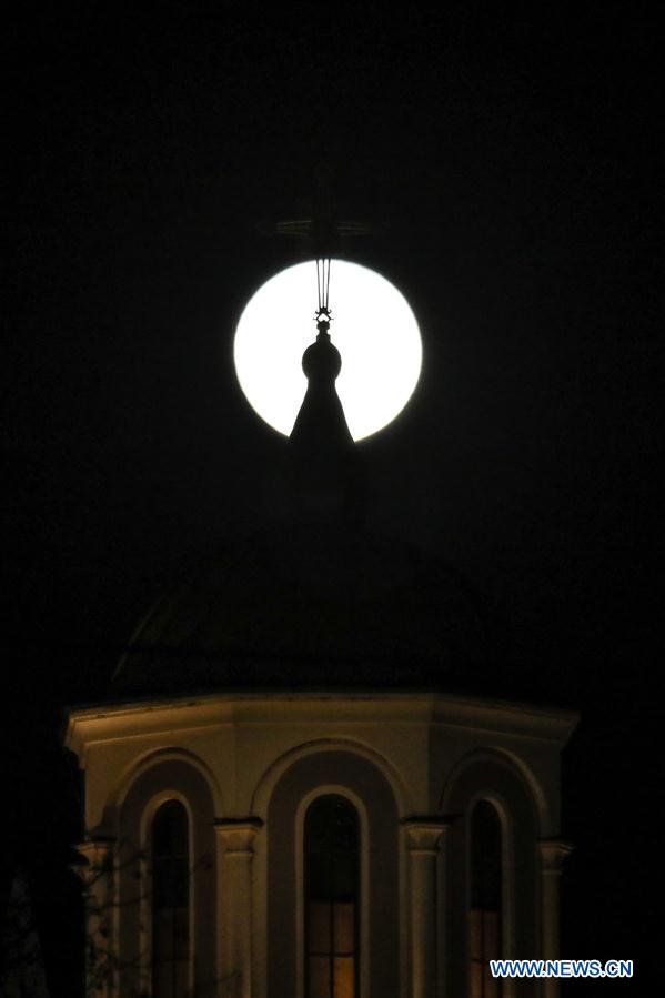 BOSNIA AND HERZEGOVINA-SARAJEVO-"SUPER MOON"