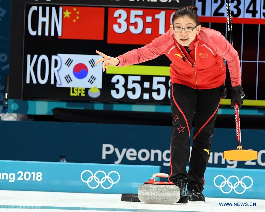 (SP)OLY-SOUTH KOREA-PYEONGCHANG-CURLING-WOMEN-ROUND ROBIN-CHN VS KOR 