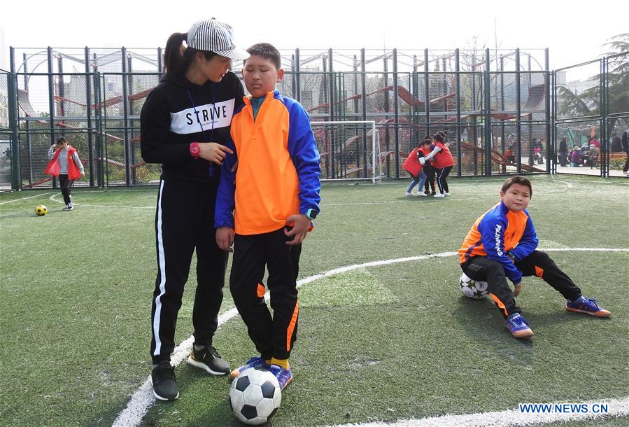 #CHINA-JIANGSU-AUTISTIC CHILDREN-FOOTBALL (CN)