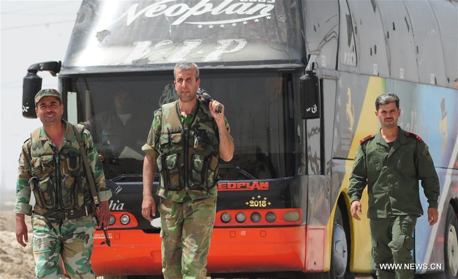 SYRIA-DAMASCUS-REBELS-EVACUATION-DUMAIR