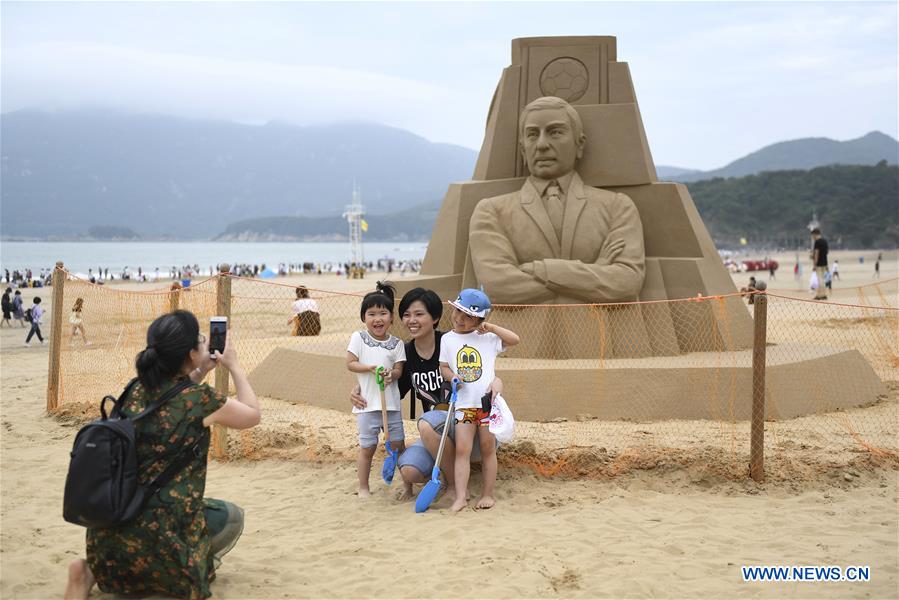 CHINA-ZHEJIANG-ZHOUSHAN-SAND SCULPTURE (CN)