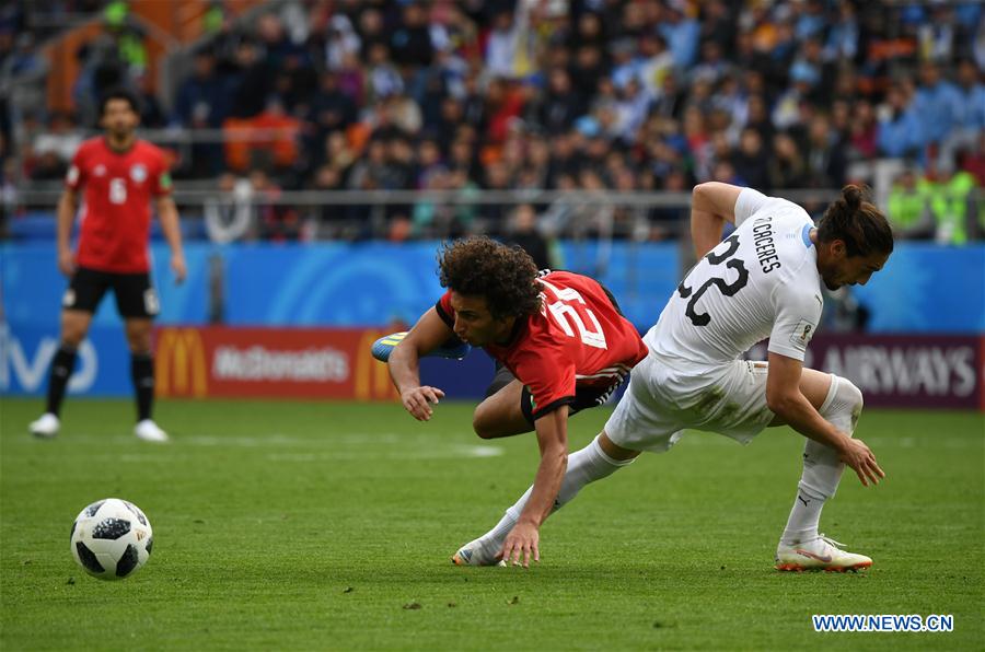 (SP)RUSSIA-YEKATERINBURG-2018 WORLD CUP-GROUP A-EGYPT VS URUGUAY