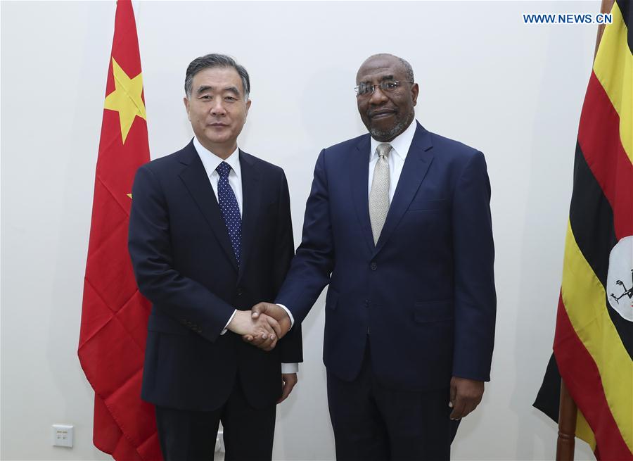 UGANDA-CHINA-WANG YANG-VISIT