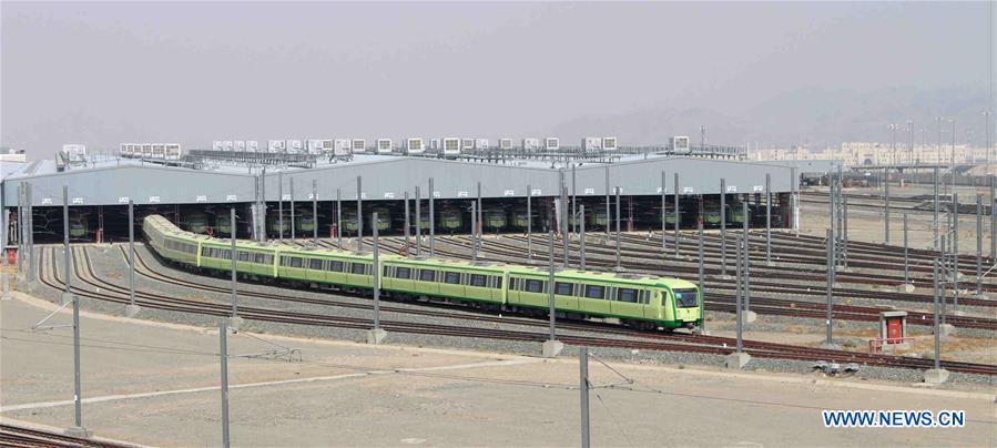 SAUDI ARABIA-MECCA-LIGHT RAIL-TESTING