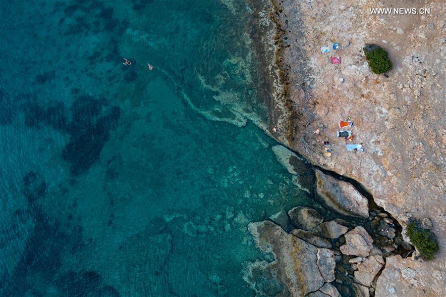 GREECE-ATHENS-DRONE VIEWS-EAST ATTICA COASTLINE