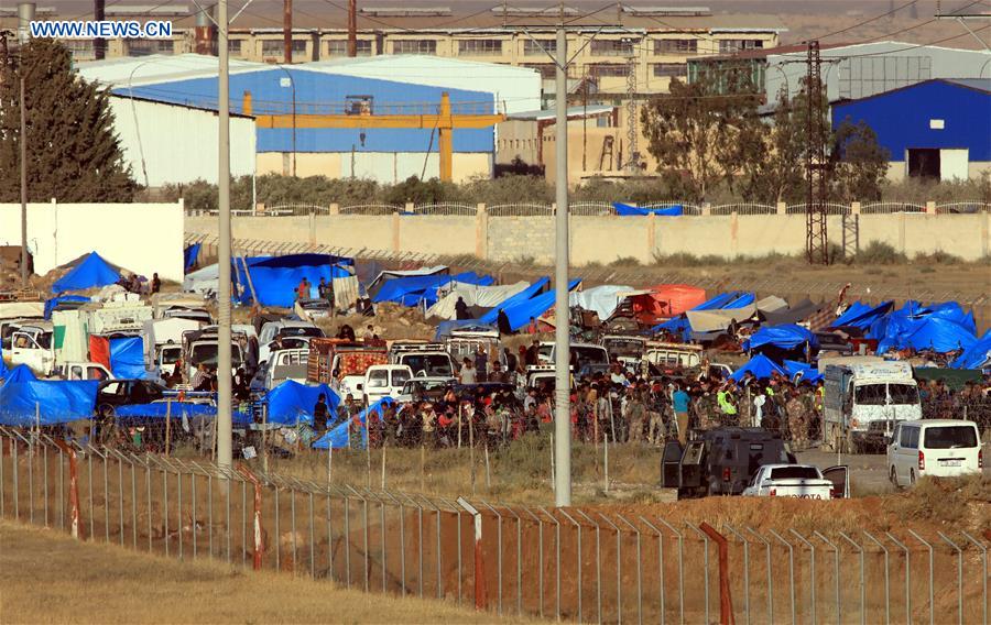 JORDAN-MAFRAQ-HUMANITARIAN AID-SYRIA-BORDER-REFUGEES