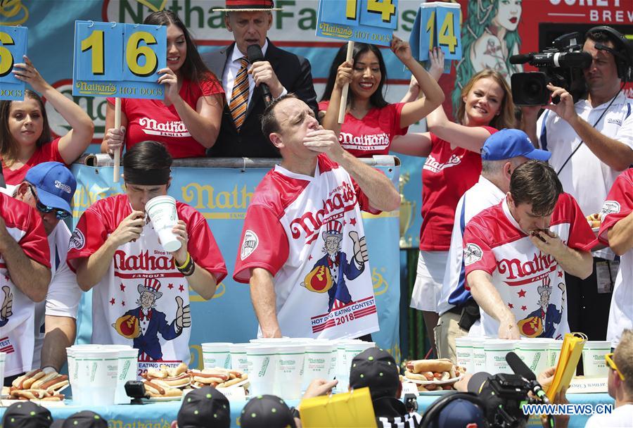 U.S.-NEW YORK-HOT DOG EATING CONTEST