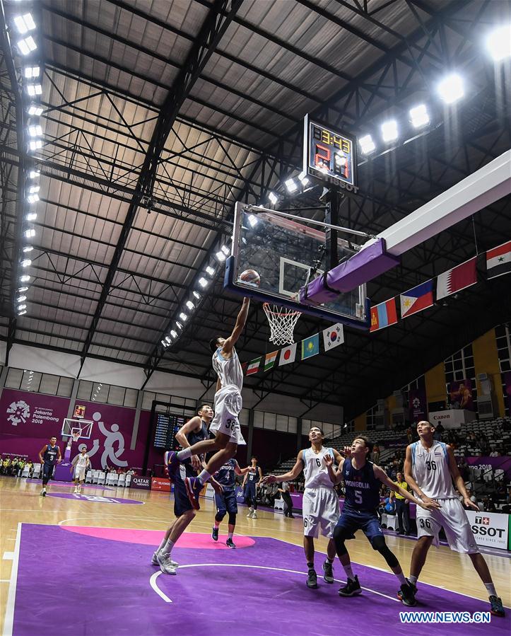 (SP)INDONESIA-JAKARTA-ASIAN GAMES-BASKETBALL-THAILAND VS MONGOLIA