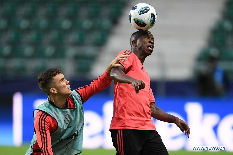 (SP)ESTONIA-TALLINN-UEFA SUPER CUP-REAL MADRID-TRAINING