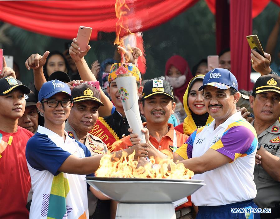 (SP)INDONESIA-JAKARTA-ASIAN GAMES-TORCH RELAY