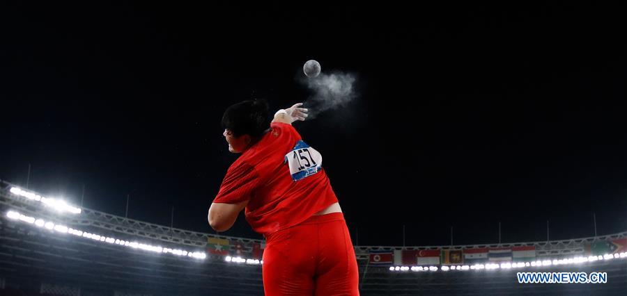 (SP)INDONESIA-JAKARTA-ASIAN GAMES-ATHLETICS-WOMEN'S SHOT PUT