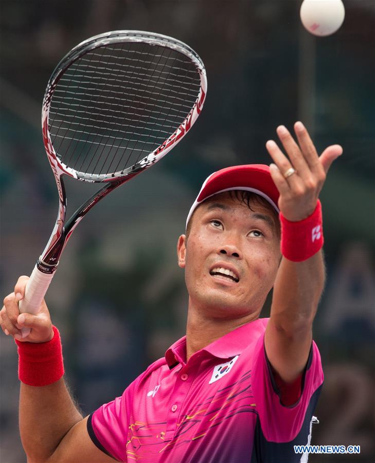 (SP)INDONESIA-PALEMBANG-ASIAN GAMES-MEN'S SINGLE SOFT TENNIS-FINAL