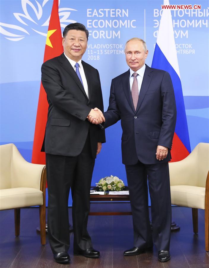 RUSSIA-VLADIVOSTOK-XI JINPING-PUTIN-TALKS 