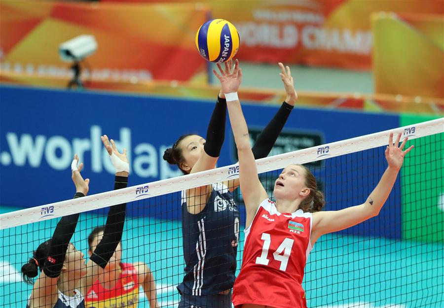 (SP)JAPAN-OSAKA-VOLLEYBALL-WOMEN'S WORLD CHAMPIONSHIP-CHINA VS AZERBAIJAN