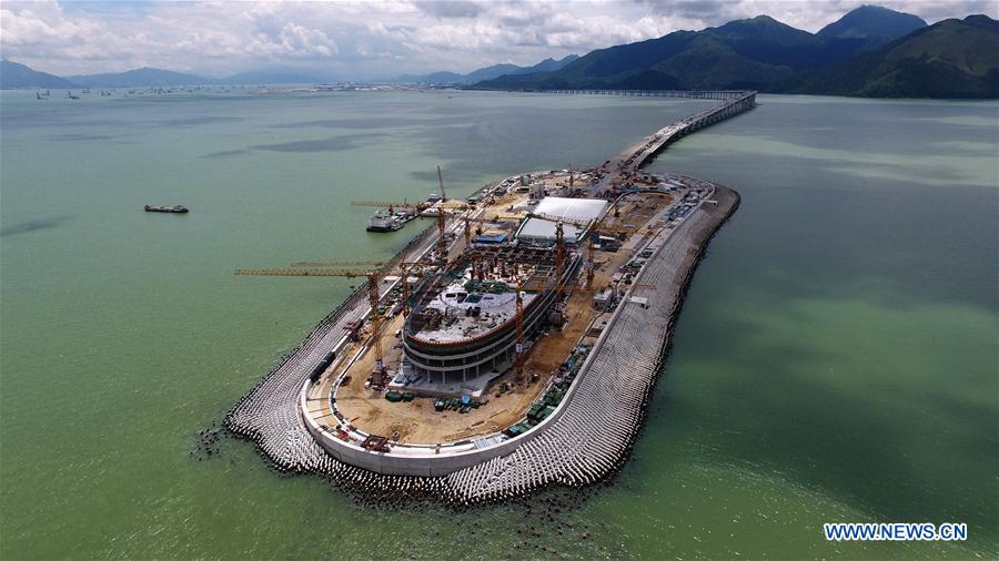 CHINA-HONG KONG-ZHUHAI-MACAO BRIDGE-CONSTRUCTION (CN)