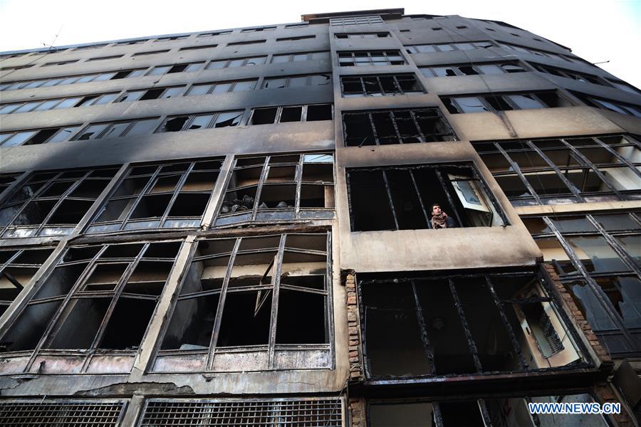 AFGHANISTAN-KABUL-MARKET-FIRE