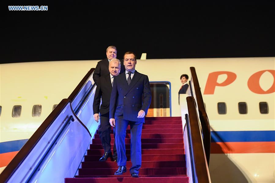 (IMPORT EXPO)CHINA-SHANGHAI-CIIE-RUSSIAN PM-ARRIVAL (CN)