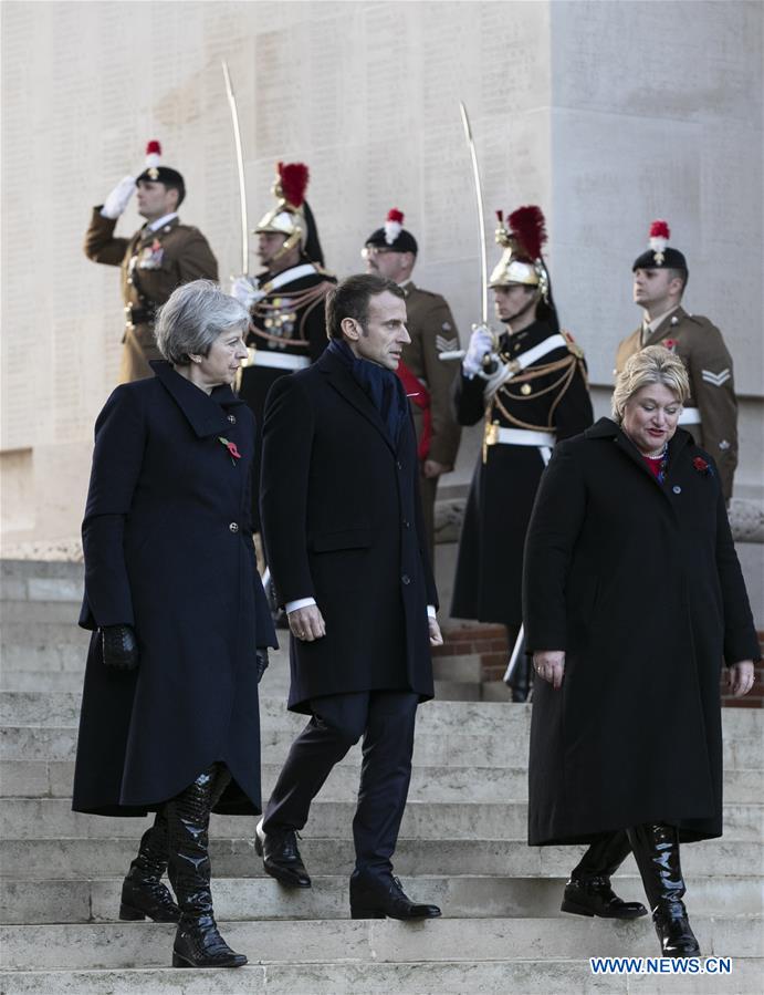 FRANCE-THIEPVAL-MACRON-BRITAIN-MAY-VISIT