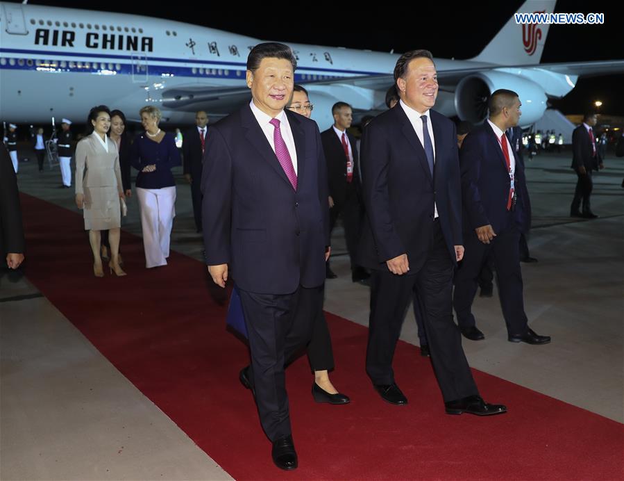 PANAMA-PANAMA CITY-CHINESE PRESIDENT-ARRIVAL