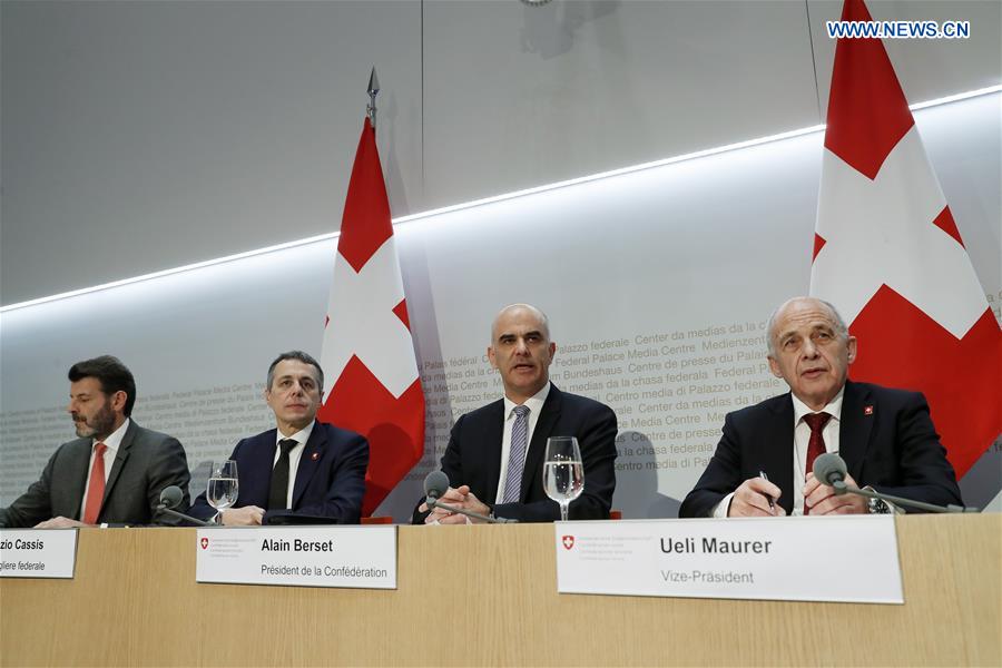 SWITZERLAND-BERN-EU-PRESS CONFERENCE