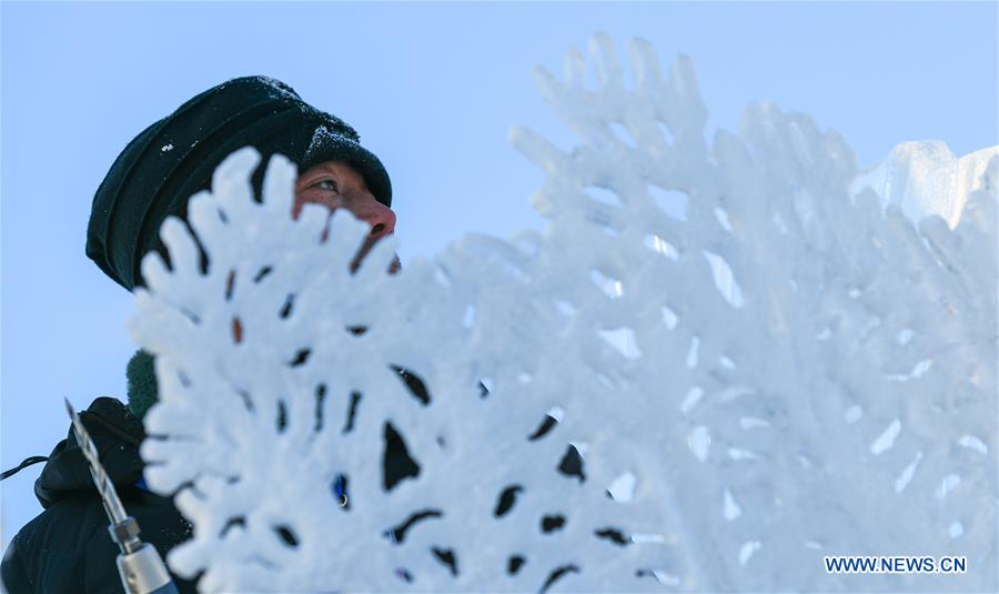 CHINA-HARBIN-ICE SCULPTURE-COMPETITION (CN)