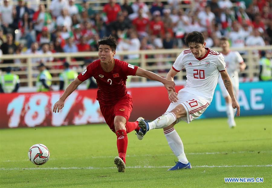 (SP)UAE-ABU DHABI-SOCCER-AFC ASIAN CUP 2019-GROUP D-VIETNAM VS IRAN