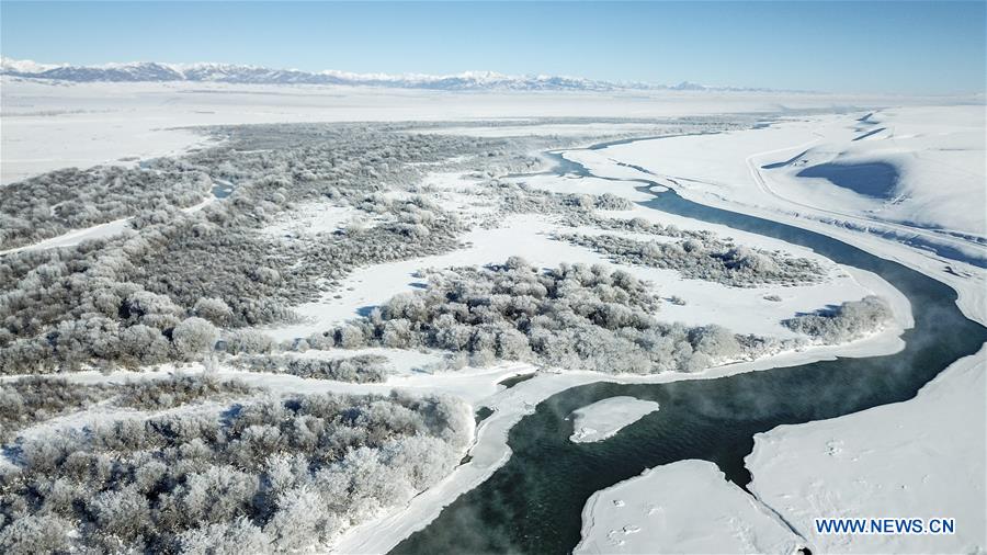 CHINA-XINJIANG-ZHAOSU-SNOW-SCENERY (CN)