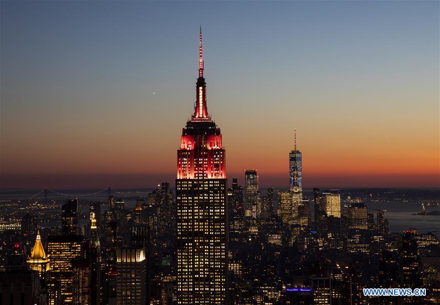 U.S.-NEW YORK-EMPIRE STATE BUILDING-CHINESE NEW YEAR