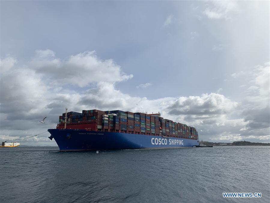 GREECE-PIRAEUS-CHINA-COSCO-SHIPPING PISCES-DOCKING