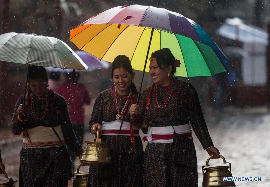 NEPAL-LALITPUR-FESTIVAL-BHIMSEN PUJA