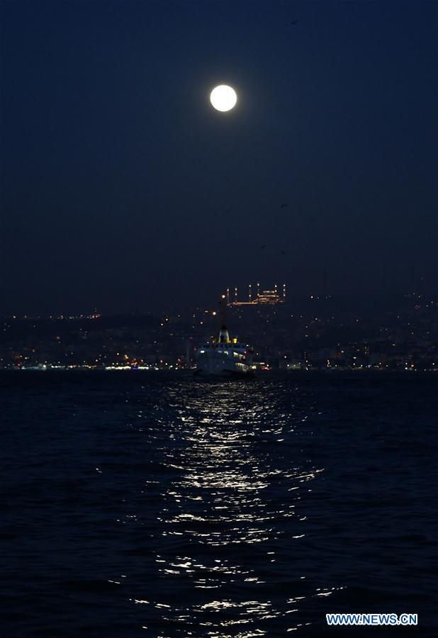 TURKEY-ISTANBUL-FULL MOON