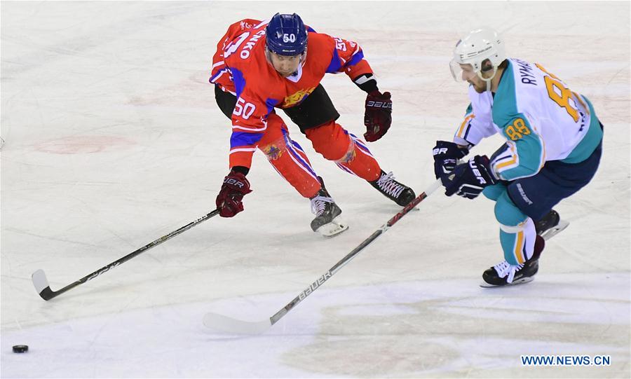 (SP)CHINA-JILIN-SILK ROAD SUPREME HOCKEY LEAGUE-TSEN TOU VS TORPEDO U-K(CN)