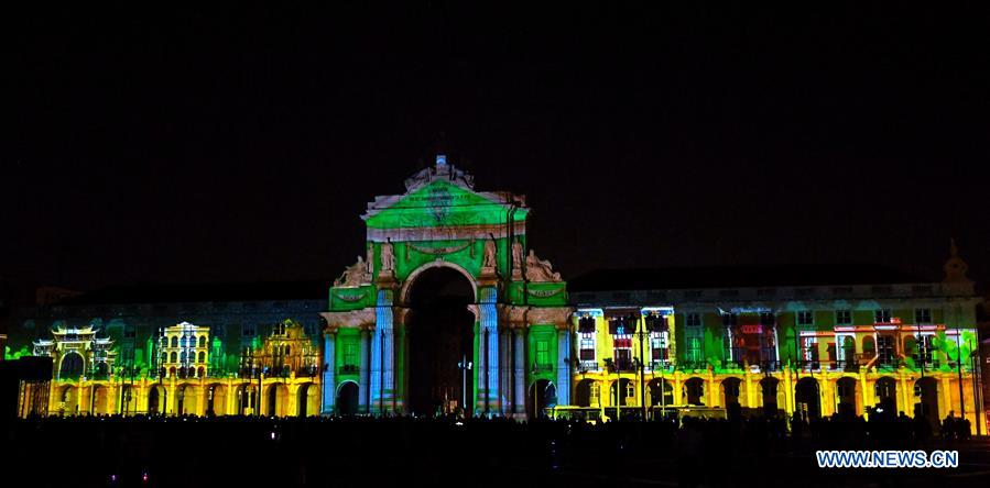 PORTUGAL-LISBON-CHINA'S MACAO-LIGHT SCULPTURE SHOW