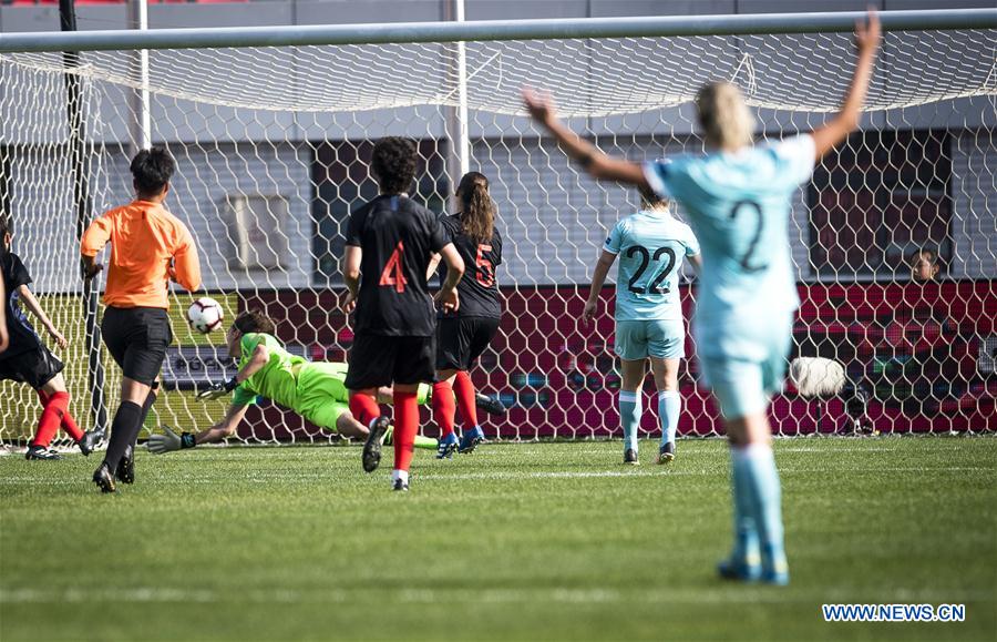 (SP)CHINA-WUHAN-FOOTBALL-INTERNATIONAL WOMEN'S FOOTBALL TOURNAMENT WUHAN 2019-3RD PLACE FINAL-RUSSIA VS CROATIA (CN)