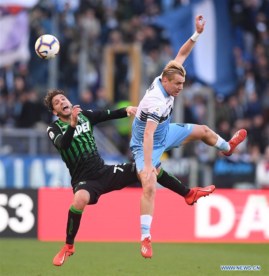 (SP)ITALY-ROME-SOCCER-SERIE A-LAZIO VS SASSUOLO