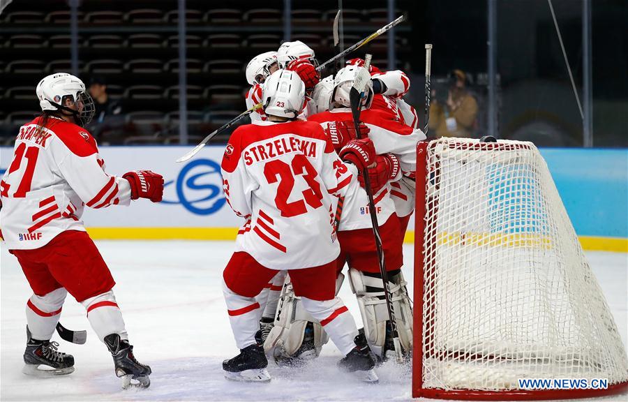 (SP)CHINA-BEIJING-ICE HOCKEY-IIHF-WOMEN'S WORLD CHAMPIONSHIP DIVISION I GROUP B(CN)