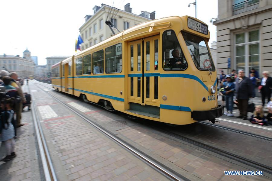 BELGIUM-BRUSSELS-TRAM PARADE