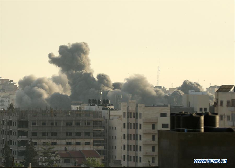 MIDEAST-GAZA-AIRSTRIKES