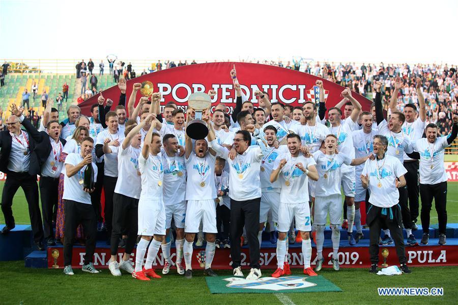 (SP)CROATIA-PULA-CROATIAN FOOTBALL CUP-CELEBRATION