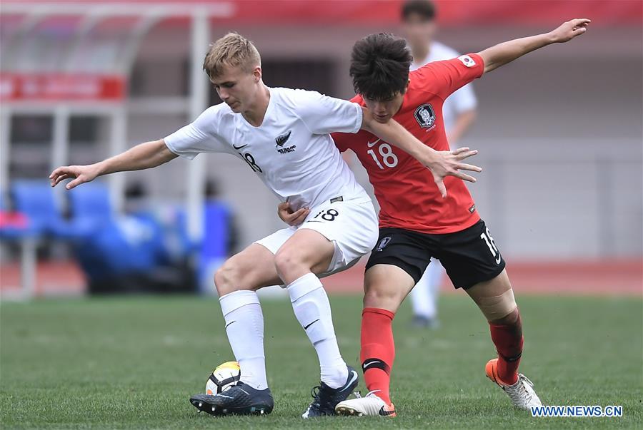 (SP)CHINA-CHENGDU-FOOTBALL-PANDA CUP INTERNATIONAL YOUTH TOURNAMENT-KOR U18 VS NZL U18 (CN)