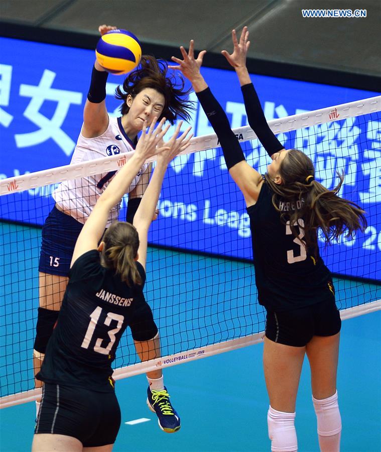 (SP)CHINA-MACAO-VOLLEYBALL-NATIONS LEAGUE-KOR VS BEL