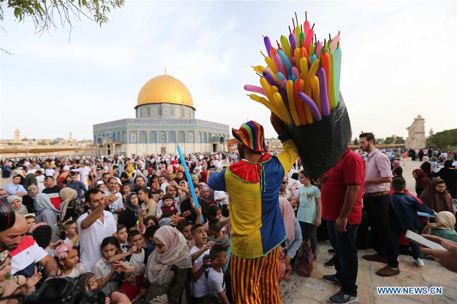 MIDEAST-JERUSALEM-EID AL-FITR