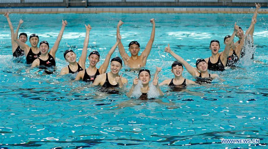 (SP)CHINA-BEIJING-SYNCHRONISED SWIMMING-TRAINING(CN)