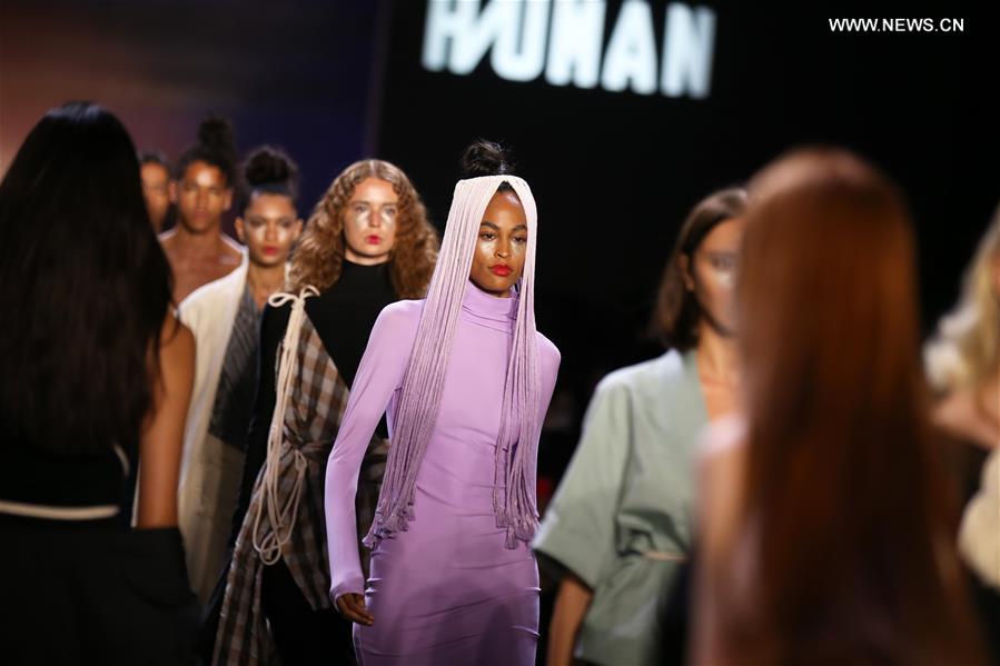 U.S.-NEW YORK-FASHION WEEK-CHINESE BRAND-HIUMAN