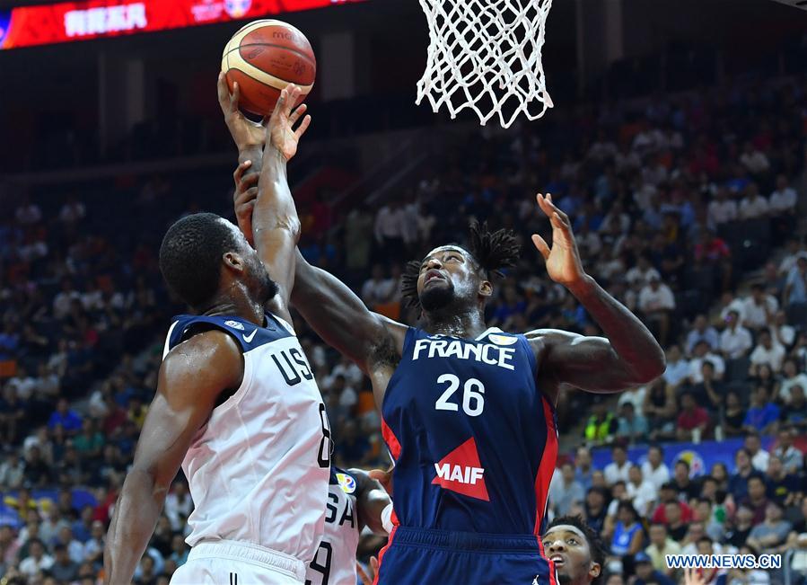 (SP)CHINA-DONGGUAN-BASKETBALL-FIBA WORLD CUP-QUARTER FINAL-USA VS FRANCE (CN)